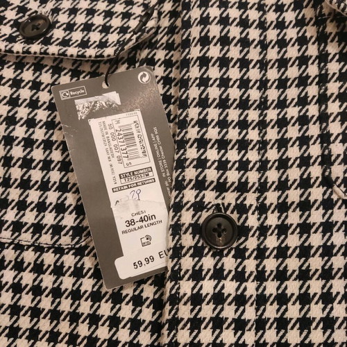 Marks & Spencer coat new, size M, black and white