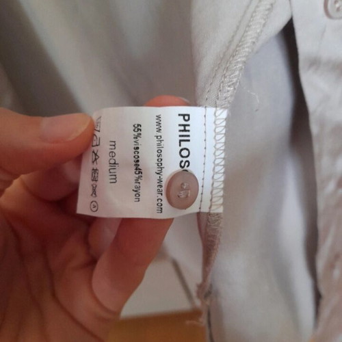 Philosophy shirt beige like new, size M