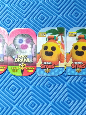 Brawl Stars collectible iron tags like new, set of 4