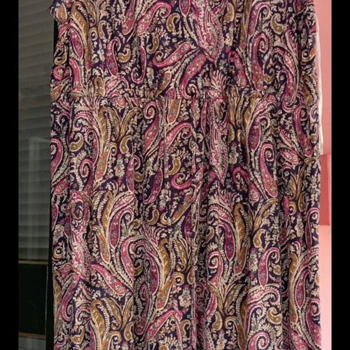 Boho-Chic Paisley Print Summer Dress new, lightweight, sleeveless