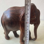 Wooden elephant carving