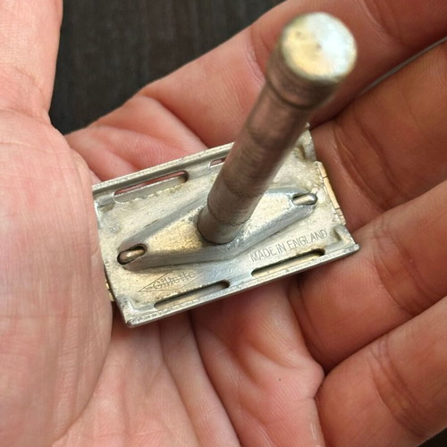 Gillette vintage safety razor used, made in England, 7x4 cm
