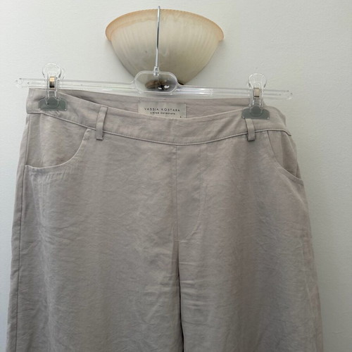 Vassia Kostara 3/4 summer pants like new, size L, gray