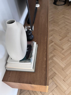 TV furniture like new with storage space and wooden veneer