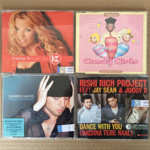 Set of 36 used CD singles Pop, Rock, Dance, Soul