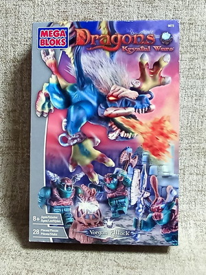 Mega Bloks Vorgan Attack Dragons Krystal Wars set, sealed vintage