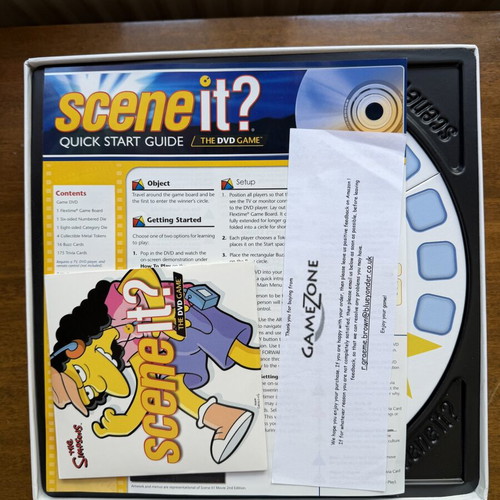 Scene It The Simpsons Deluxe DVD Game like new