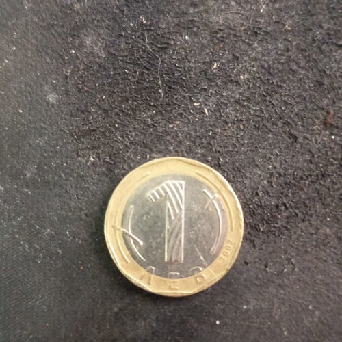1 Lev Bulgaria bimetallic coin used, 2002 St. Ivan Rilski