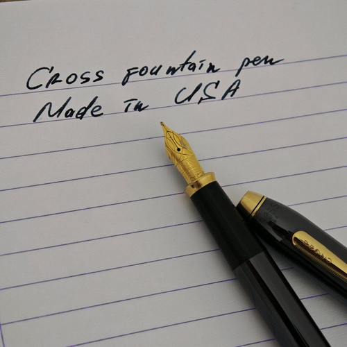 Cross fountain pen used, made in USA