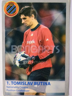 Tomislav Butina Club Brugge collectible card UEFA Champions League 2005-2006