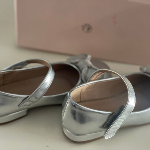Doremi Silver Ballerina Shoes Like New Size 28
