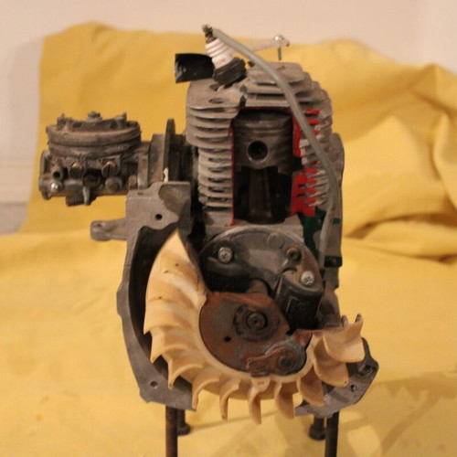 Comer 60cc Two-Stroke Engine Cutaway Used for Educational Purposes