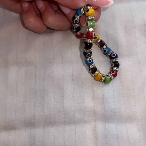 Blue eye bracelet with diamonds like new