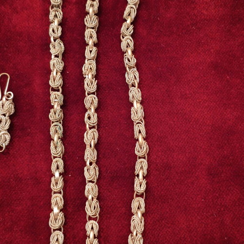 Handmade Byzantine Jewelry Set used, necklace, bracelet & earrings
