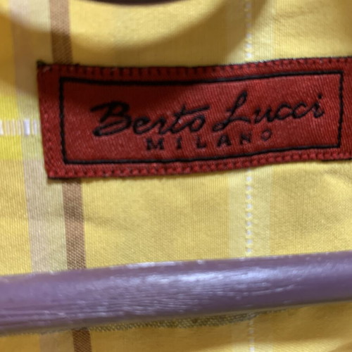 Berto Lucci men's shirt XL yellow like new, barely worn