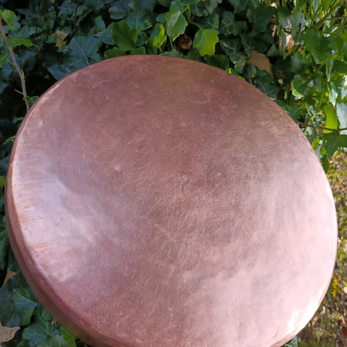 Copper Heavy Handcrafted Hammered Tray like new, Epirus