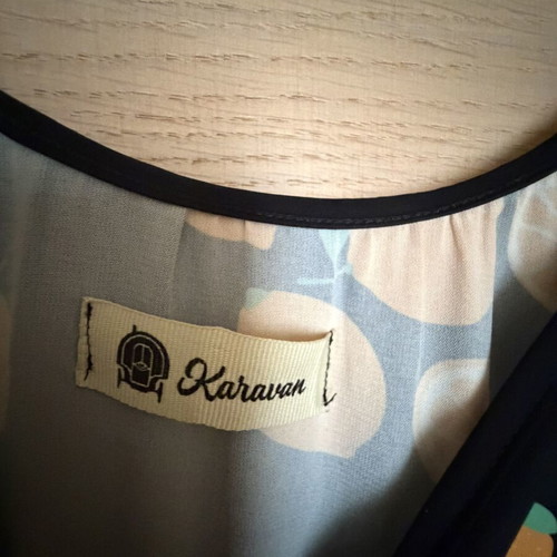 Karavan Tati dress with lemons like new, 100% polyester