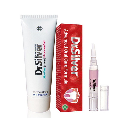 Dr. Silver oral care set new with toothpaste and dental gel