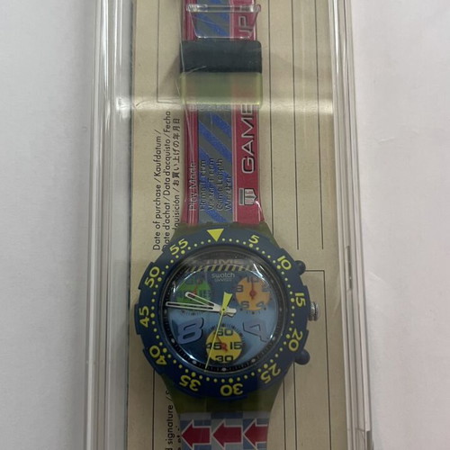Swatch Aqua Chrono Midi “Game Over” watch