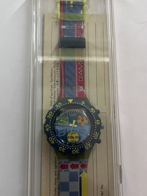 Swatch Aqua Chrono Midi “Game Over” watch
