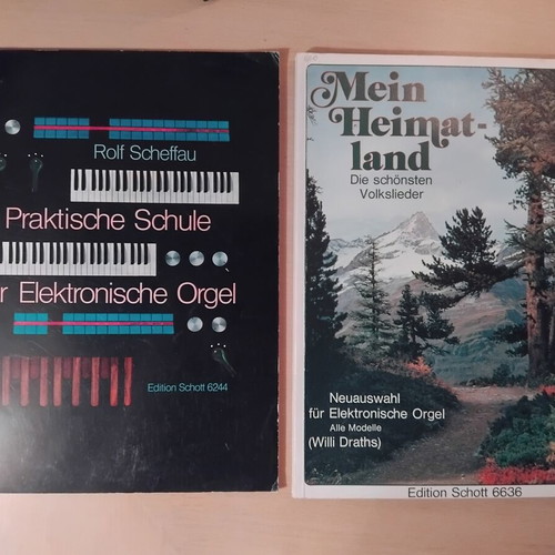 Books for Harmonium by Schott editions like new, German