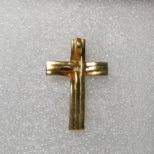 Silver 925 cross gold plated handmade new