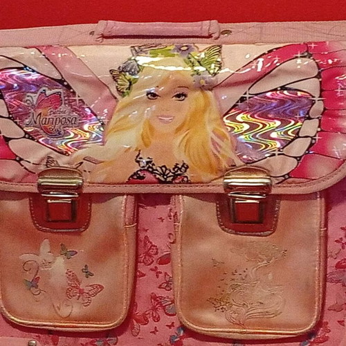 Barbie Mariposa school bag, pink