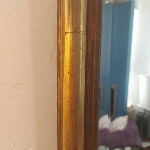Antique mirror with authentic gold leaf, like new
