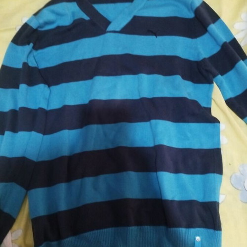 Puma men's shirt like new, size large, black and blue