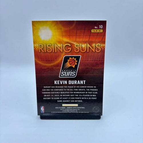 Kevin Durant Donruss Optic 2022-23 Rising Suns card like new