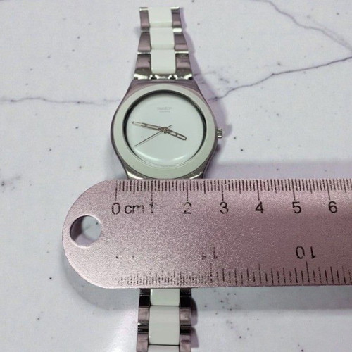 Swatch Irony women's watch steel bracelet white SR626sw like new