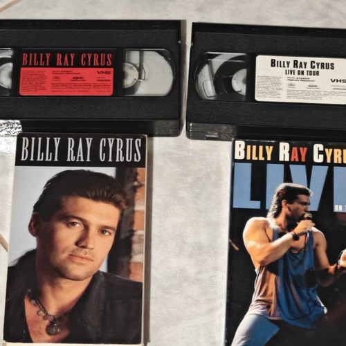 Billy Ray Cyrus 2x VHS tapes like new