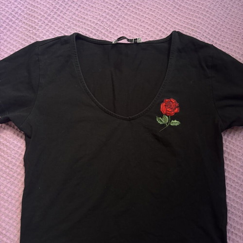 Black T-Shirt minimal fit like new, XS