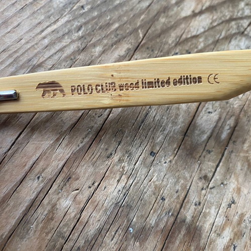 Polo Club Wood Limited Edition sunglasses like new, unisex, red