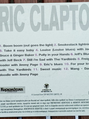 Eric Clapton CD like new