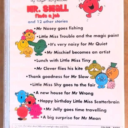 Mr Men and Little Miss video cassette like new, children's animation