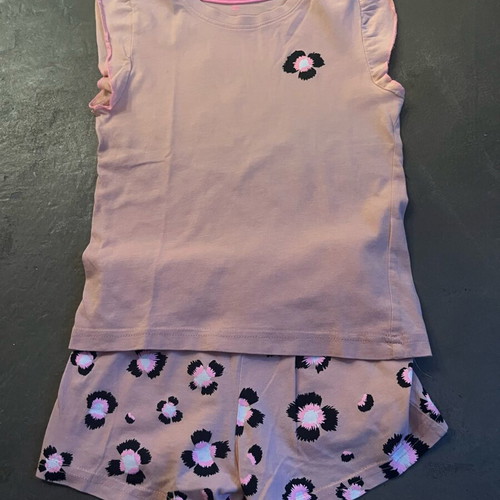 HEMA girls' pajama set size 110-116 cm like new, cotton, salmon color