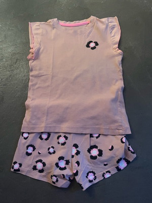 HEMA girls' pajama set size 110-116 cm like new, cotton, salmon color