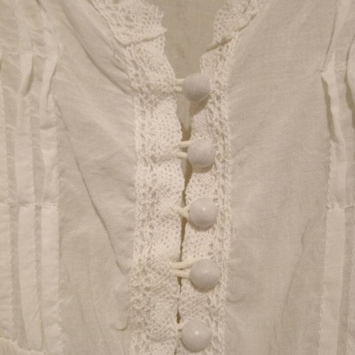 Kai Ya sleeveless blouse M 100% cotton new, white