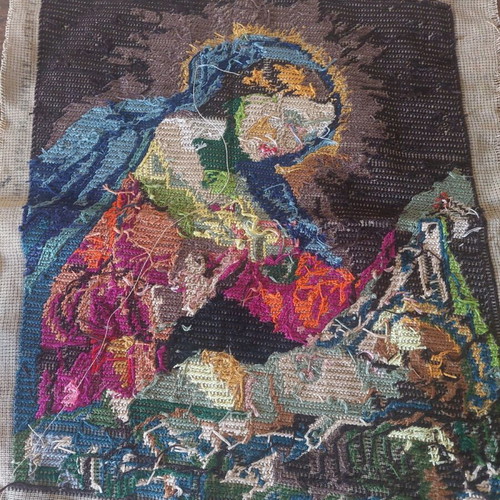 Embroidery canvases new, over 60 years old
