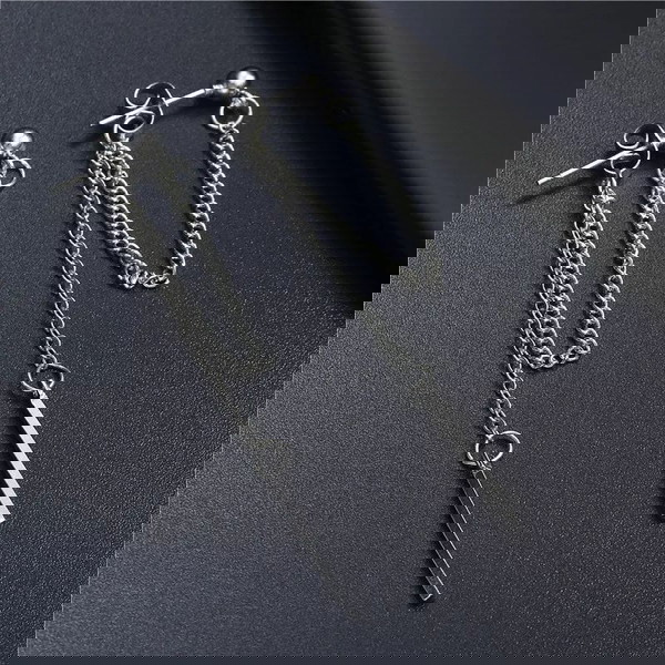 mens earrings silver