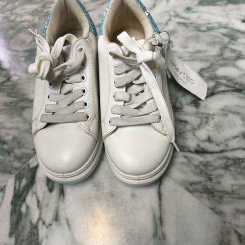 Celestino sneakers new No36 white with blue glitter