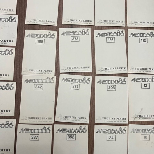Αυτοκόλλητα Panini Mexico 86 μεταχειρισμένα, πακέτο 28 τεμαχίων