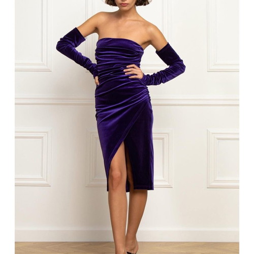 Twenty 29 dress new, velvet, size L 40 12, purple
