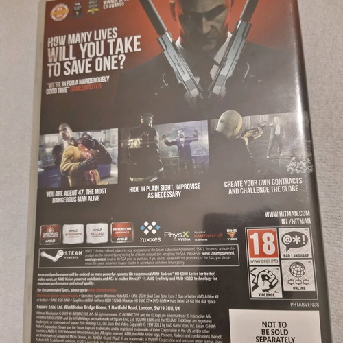 Hitman Absolution PC like new