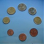  Φινλανδία 1999 2000 2001 Σετ κερμάτων  από 1 λεπτό - 2 ευρώ 3 σετ 24 κέρματα BU