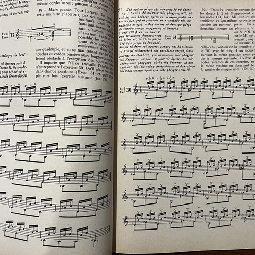 Escuela Razonada de la Guitarra Second Issue Used Book by Emilio Pujol