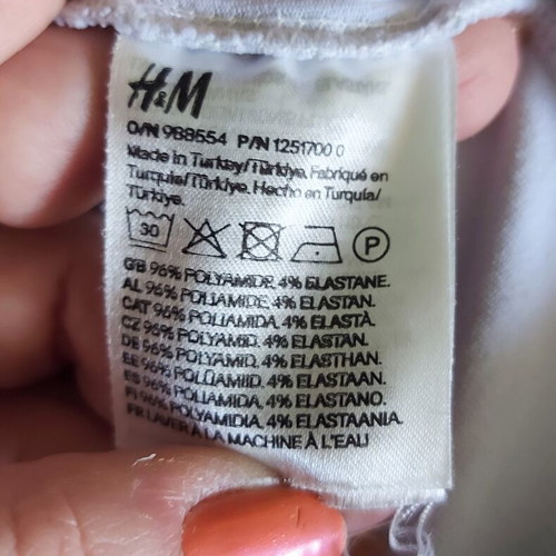 H&M women's tunic blouse light gray used, sizes XS to L