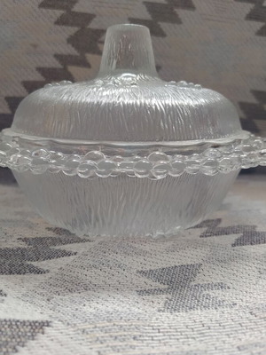 Small glass vintage fondantière like new, 1970s