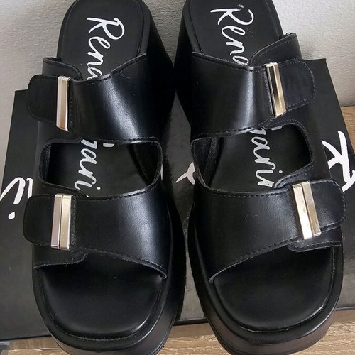 Flatforms Renato Garini σαν καινούργιο, μαύρα, μέγεθος 39